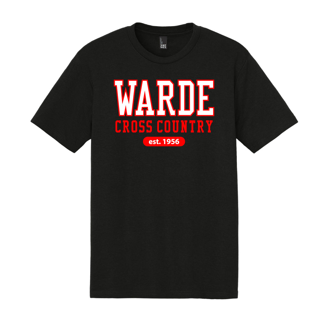 Warde Cross Country Tri Blend Tee Logowear Warde Cross Country Black Mens S