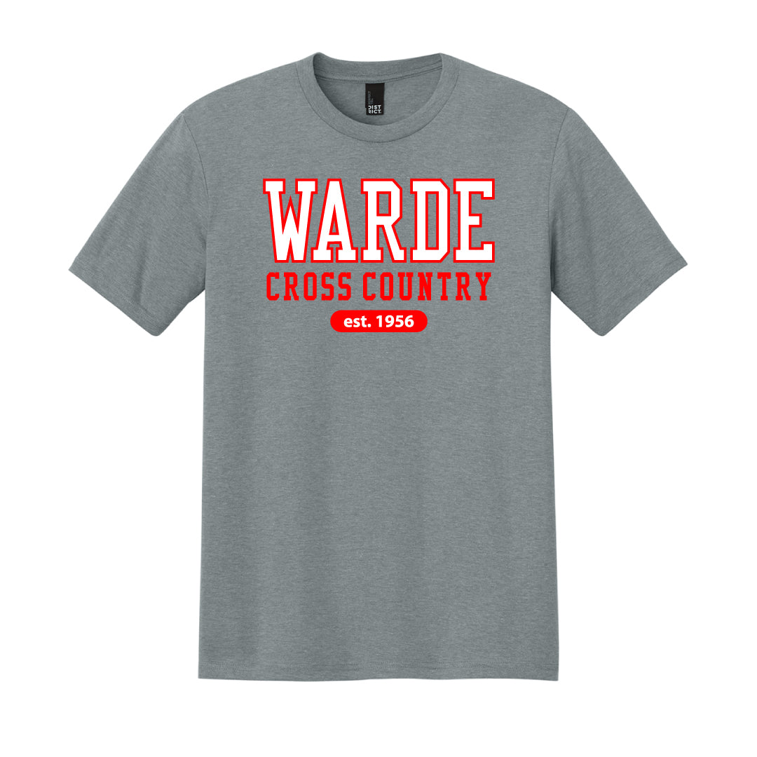 Warde Cross Country Tri Blend Tee Logowear Warde Cross Country Grey Mens S