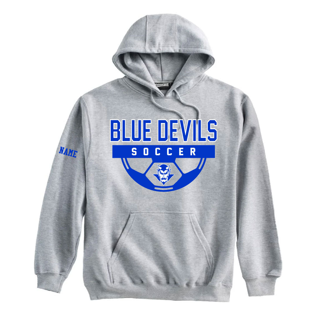 West Haven Girls Soccer Hooded Sweasthirt Logowear West Haven Girls Soccer Grey Adult XS