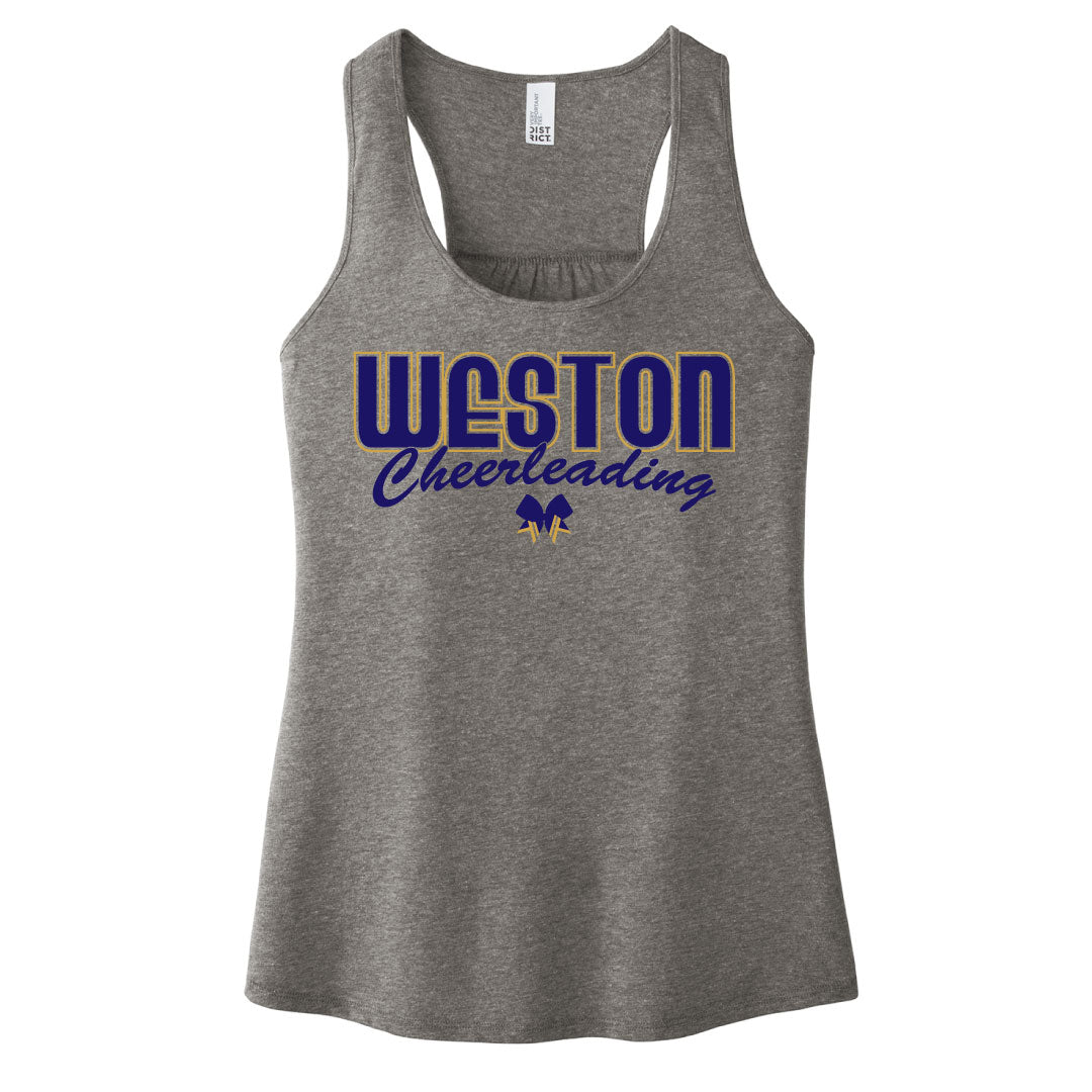 Weston Youth Cheer Tank Top Logowear Weston Youth Cheer Grey Ladies XS 