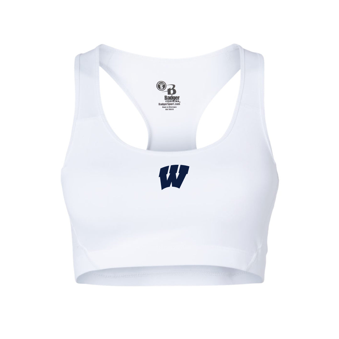 Westport Basketball  Sports Bra Logowear Westport Basketball White Ladies XS 