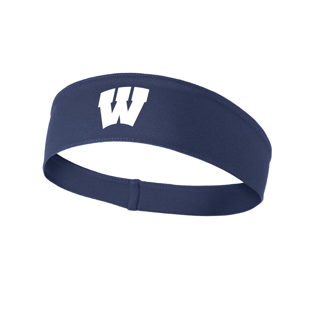 Westport Basketball Sport Wick Headband Logowear Westport Basketball Navy  