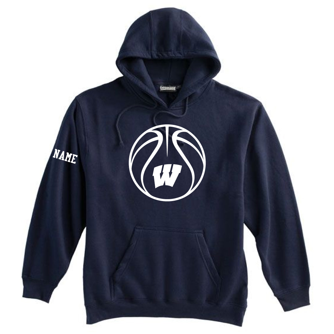 Westport Basketball Hooded Sweatshirt Logowear Westport Basketball W Navy Youth S