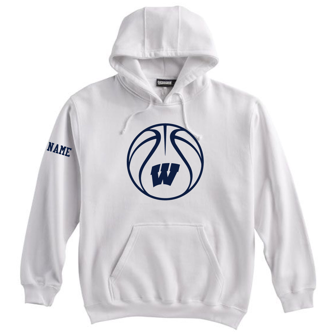 Westport Basketball Hooded Sweatshirt Logowear Westport Basketball W White Youth S