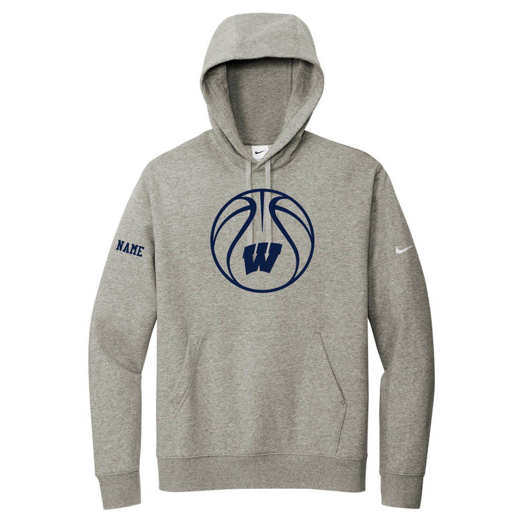 Westport Basketball Nike Hooded Sweatshirt Logowear Westport Basketball W Grey Ladies S