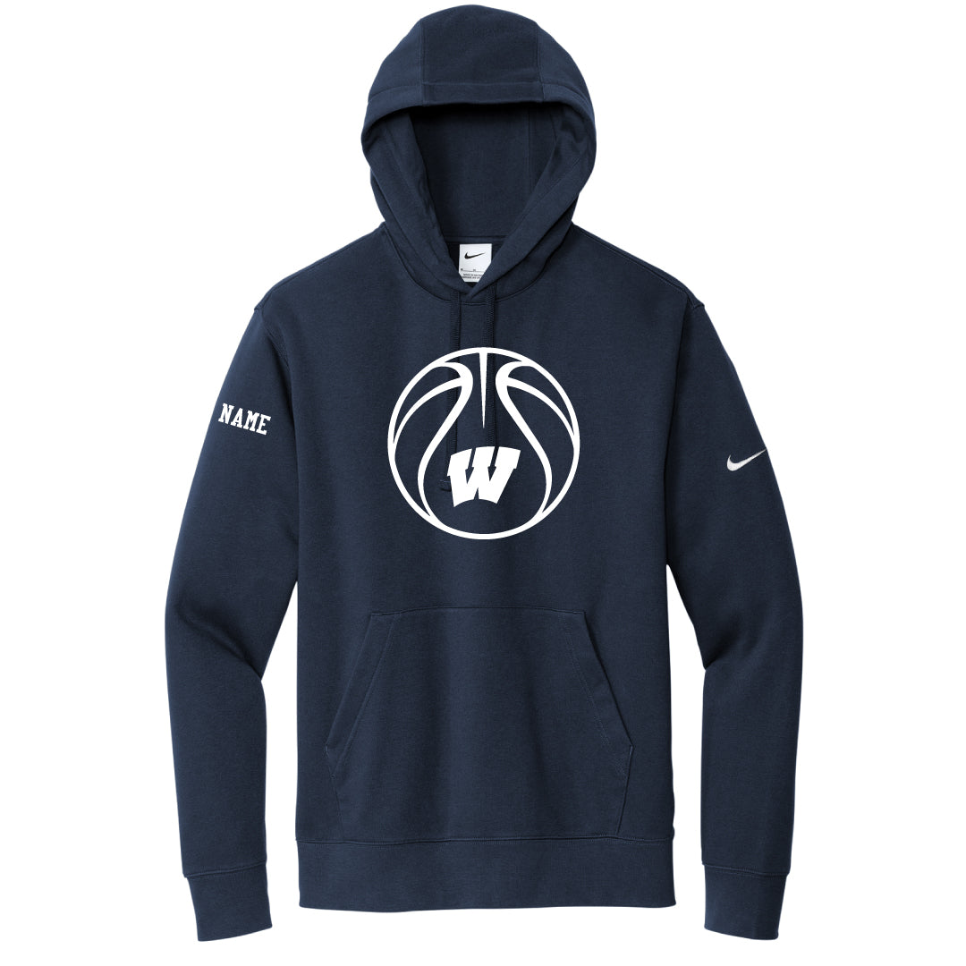 Westport Basketball Nike Hooded Sweatshirt Logowear Westport Basketball W Navy Ladies S