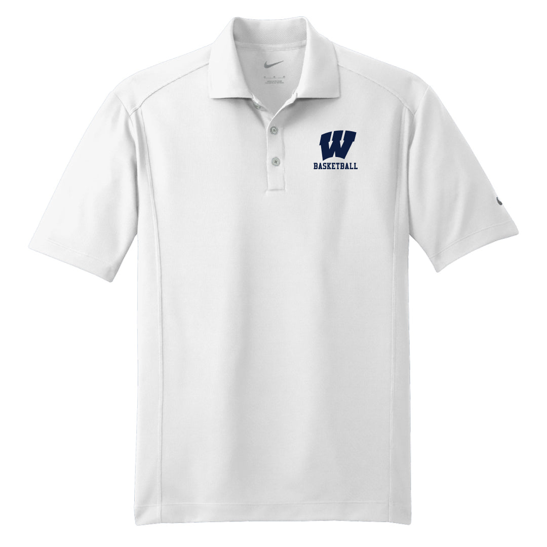 Westport Basketball Nike Polo Logowear Westport Basketball White Mens XS 