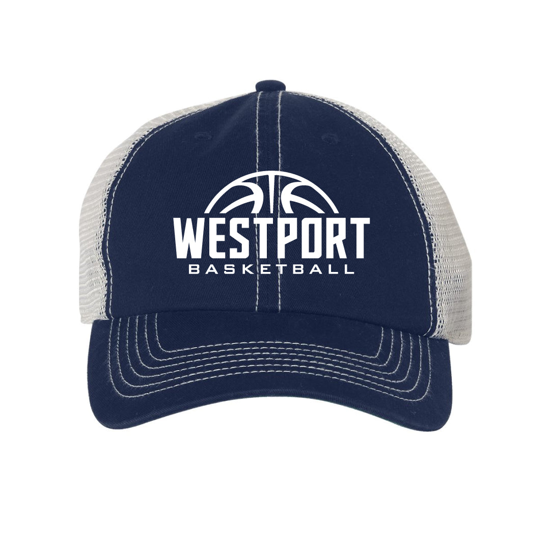 Westport Basketball Trucker Hat Logowear Westport Basketball   