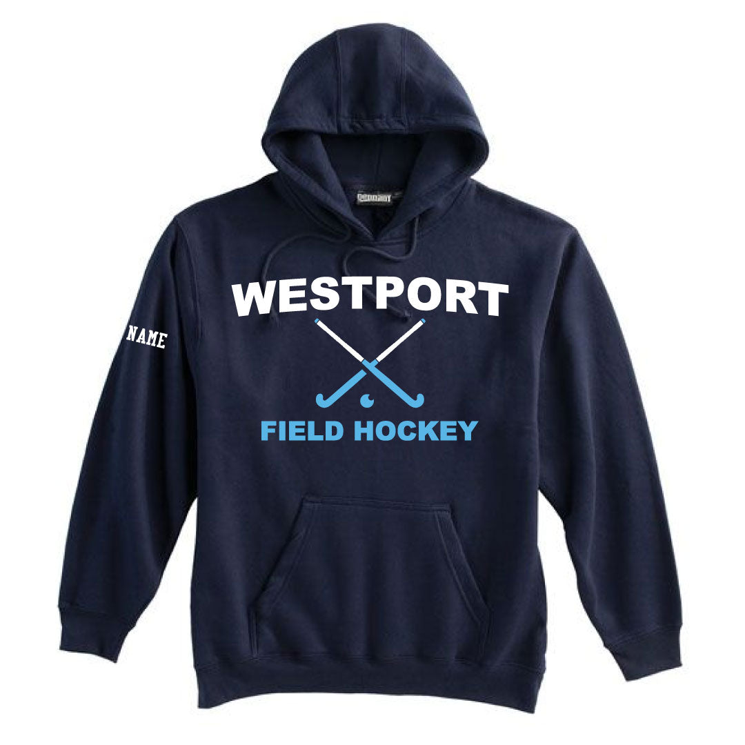 Westport Field Hockey Hooded Sweatshirt Logowear Westport Field Hockey Navy Youth S 