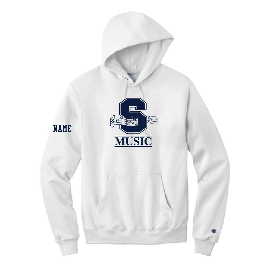 Staples Music Champion Hoodie Logowear Staples Music White Adult S 