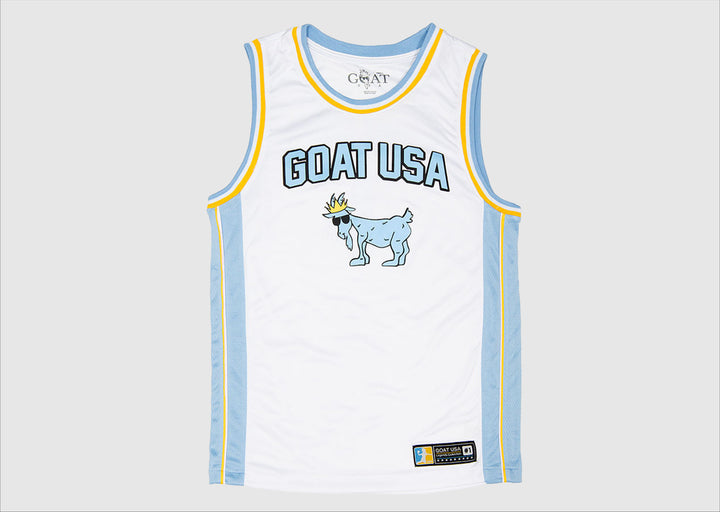 Goat USA Men's OG Basketball Jersey Apparel Goat USA Small White 