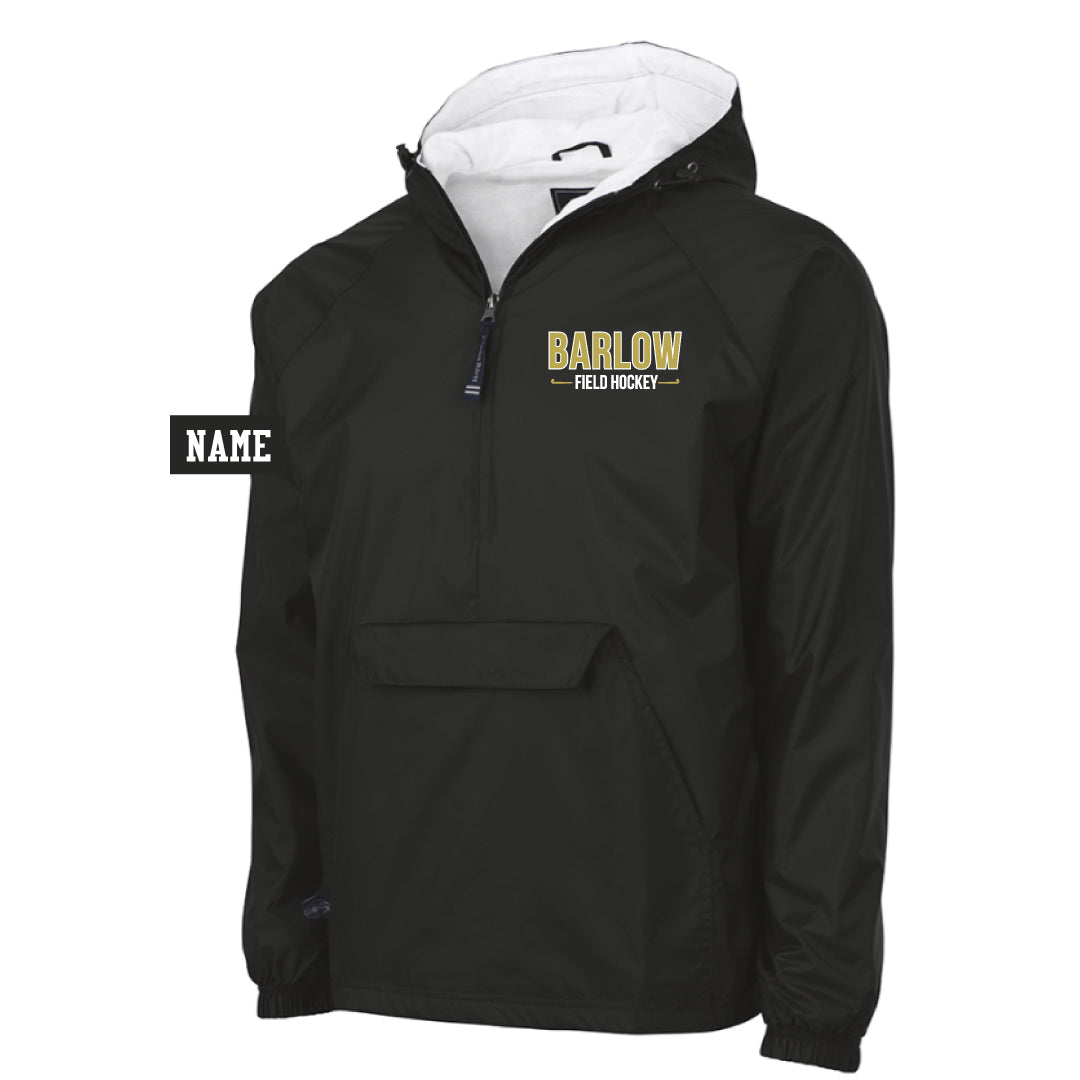 Barlow Field Hockey Hooded 1/4 Zip Wind Breaker Logowear Barlow Field Hockey Black Adult S