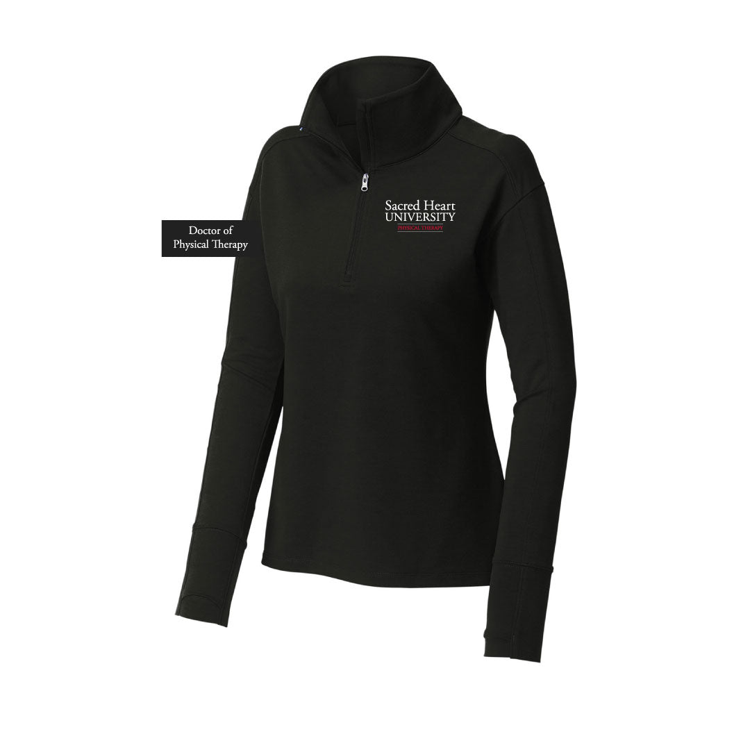 SHU DPT Performance 1/4 Zip Pullover Logowear SHU DPT Black Ladies XS 