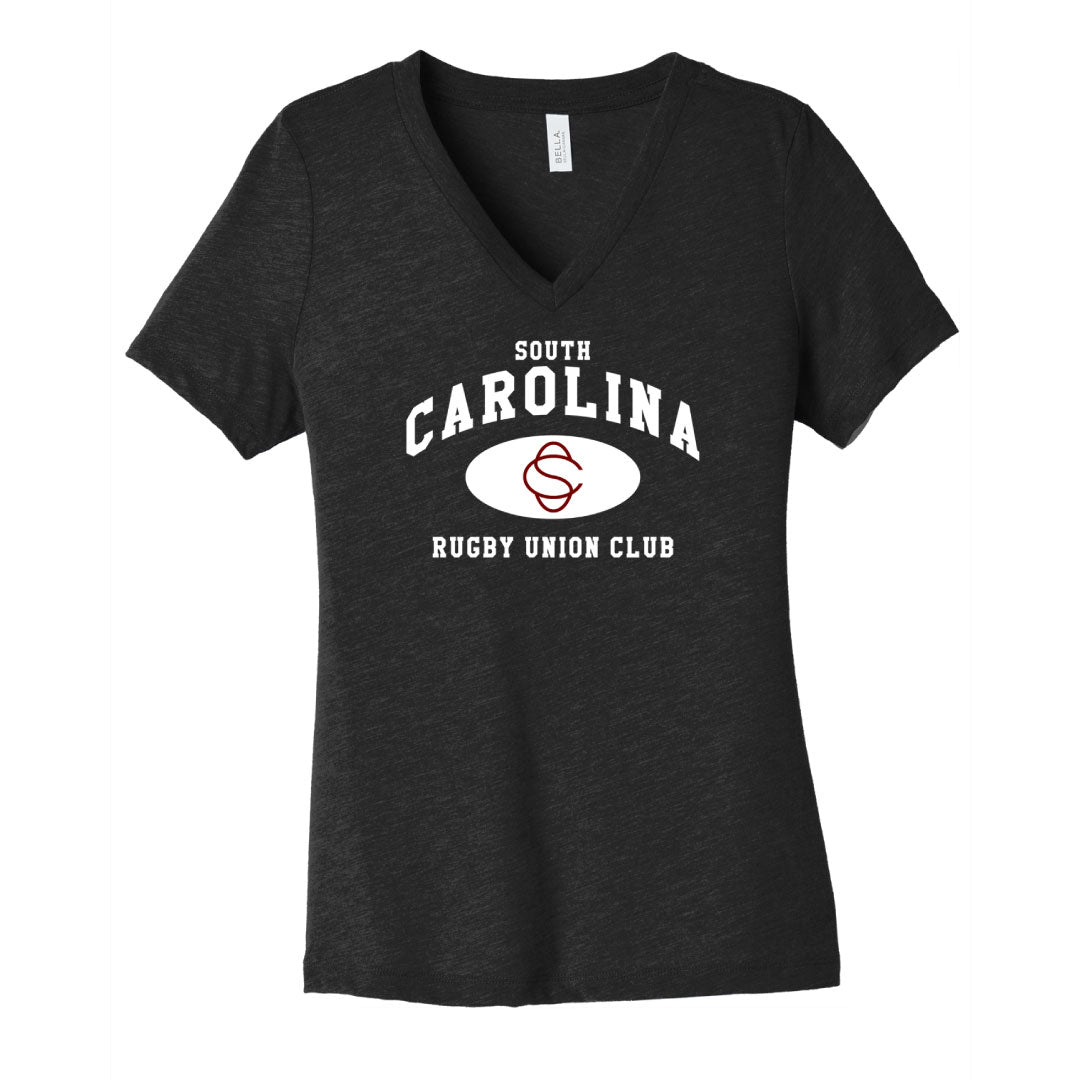 USC Rugby Women’s Relaxed Heather V-Neck Tee