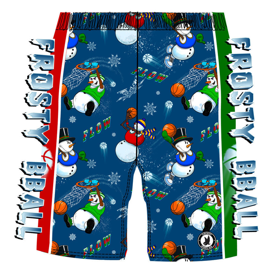 Flow Society Boys Snowman Frosty Bball Short Apparel Flow Society XSmall  