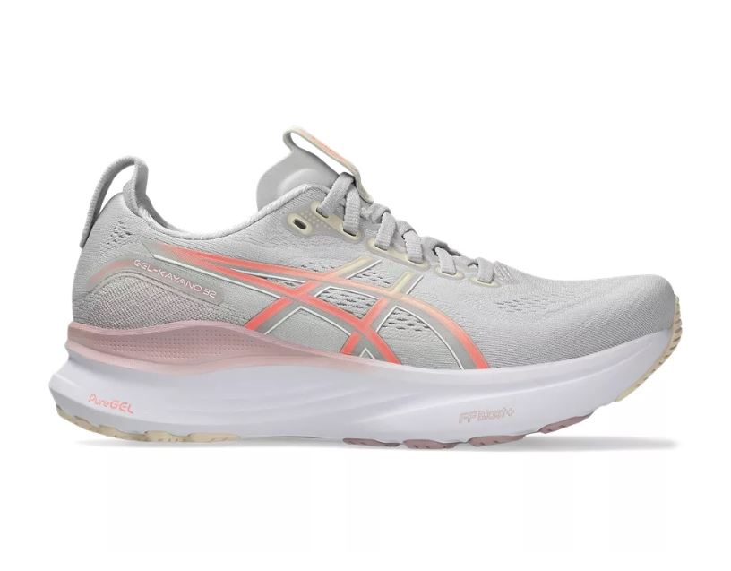 ASICS Women's Gel-Kayano 32 Footwear ASICS Cloud Grey/Seashell-021 6 Medium-B