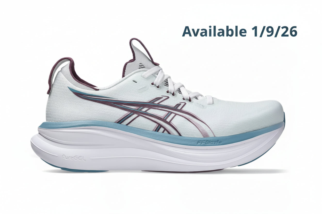 ASICS Women's Gel-Nimbus 28 Footwear ASICS Arctic Blue/Velvet Purple-400 6 Medium-B