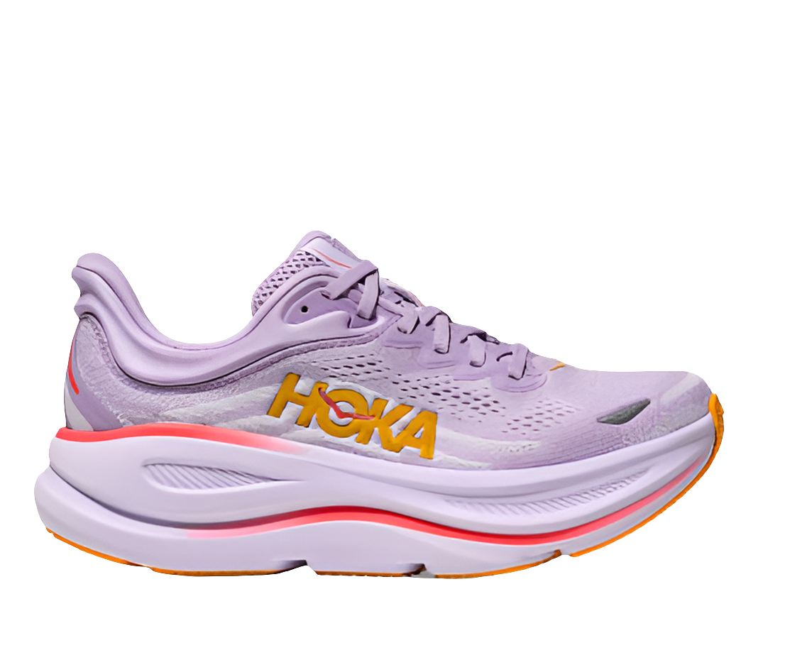 Hoka Women's Bondi 9 Footwear Hoka One One Aster Flower/Starlight Glow-AGH 6 Medium-B