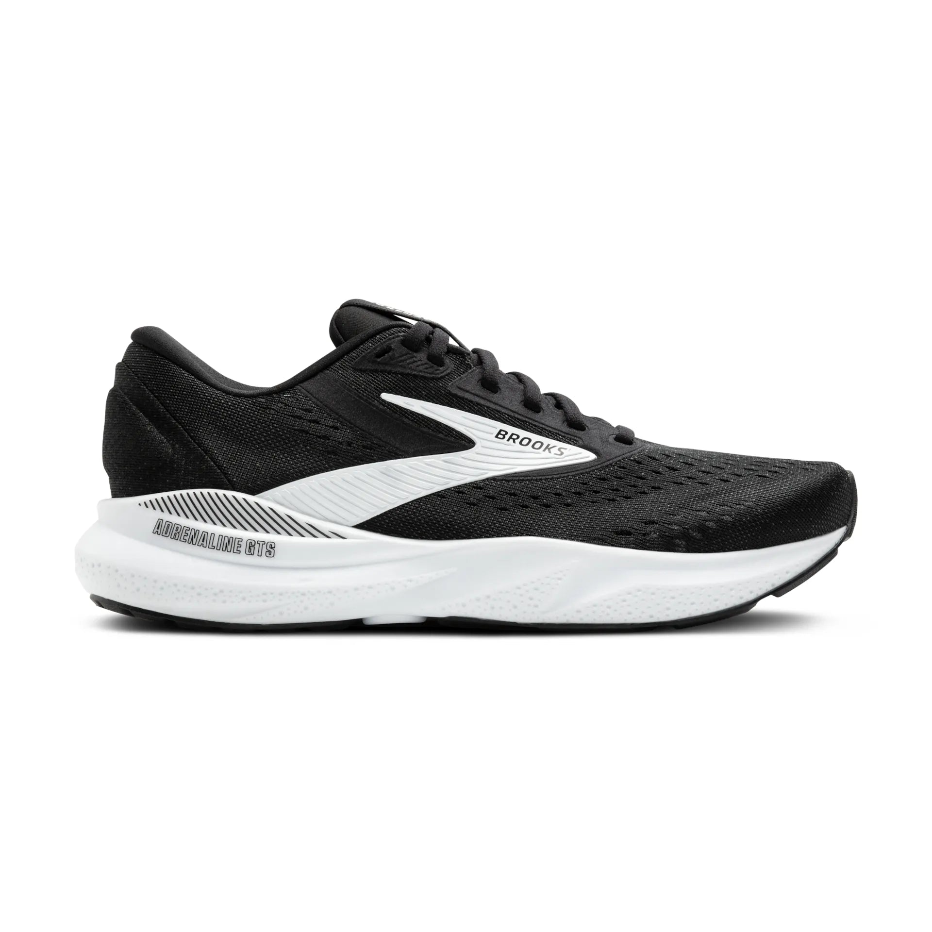 Brooks Men's Adrenaline GTS 24 Footwear Brooks Black/White-087 8.5 Wide-2E