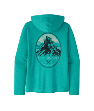Patagonia Men's Capilene Cool Daily Graphic Hoody Apparel Patagonia Chouinard Crest/Subtidal Blue X-Dye-CHSX Small 