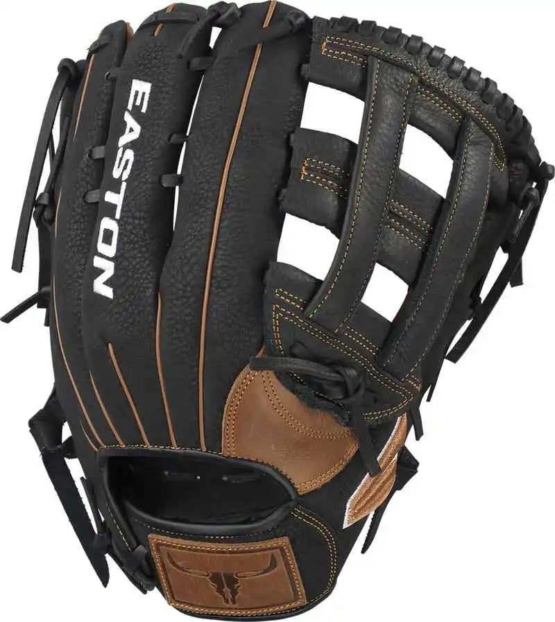 Easton Prime 13" Slowpitch Softball Glove Equipment Rawlings/Easton Brown/Black Right Hand Throw