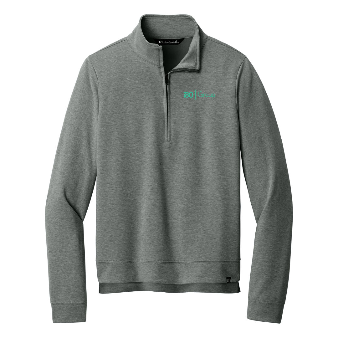 i80 Group TravisMathew Coveside 1/4 Zip Logowear i 80 Group Dark Grey Heather Ladies S