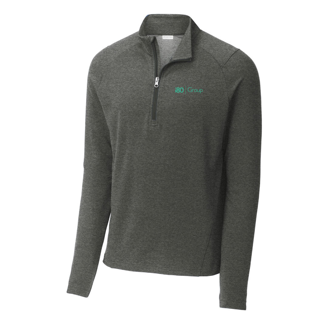 i80 Group Performance 1/4 Zip Logowear i 80 Group Dark Grey Heather Mens S