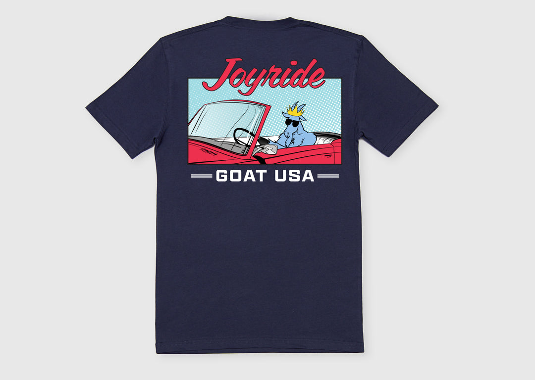 Goat USA Youth Joy Ride T-Shirt Apparel Goat USA Navy Youth Small 