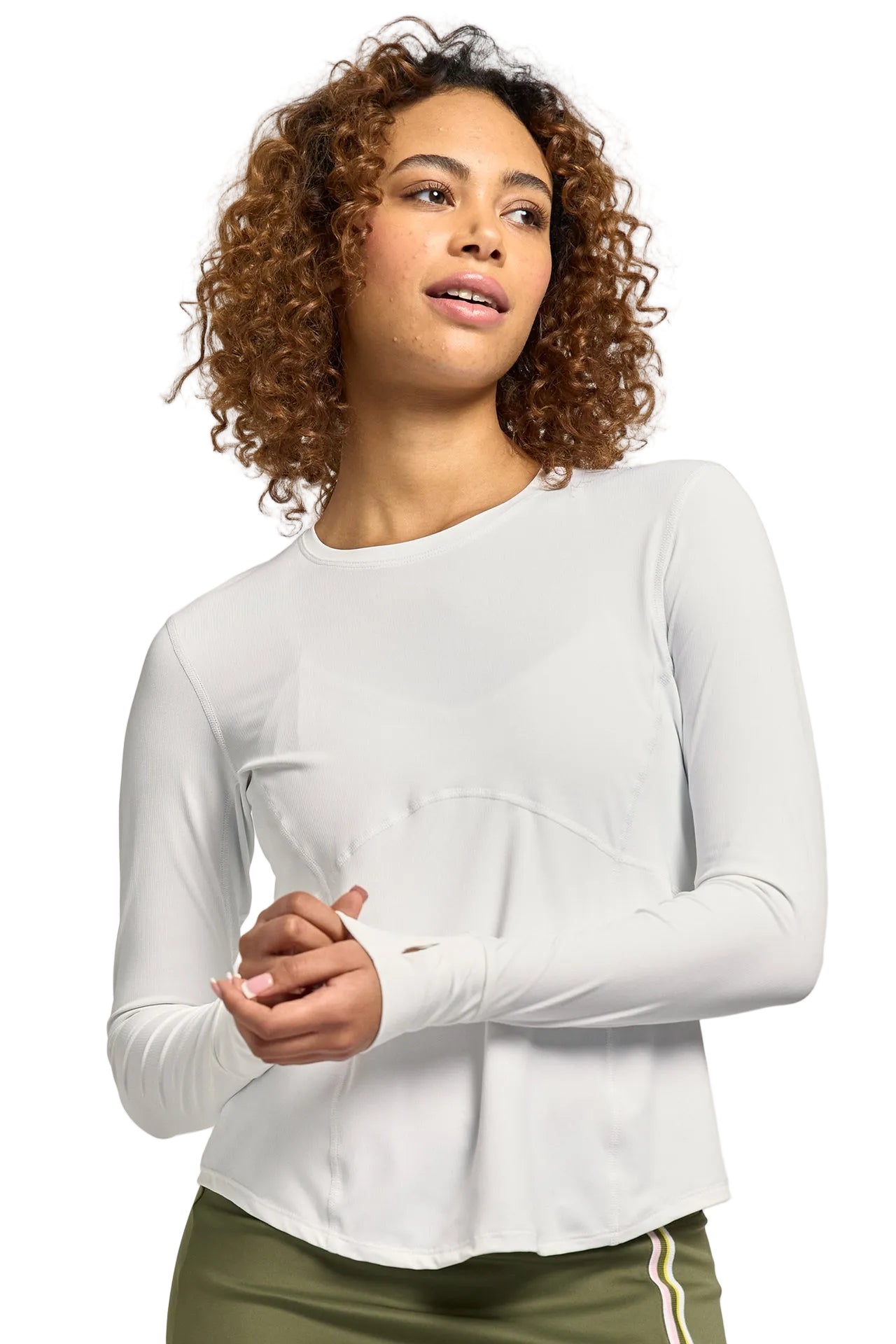 Lija Womens Titan LS Top Apparel LIJA XSmall White