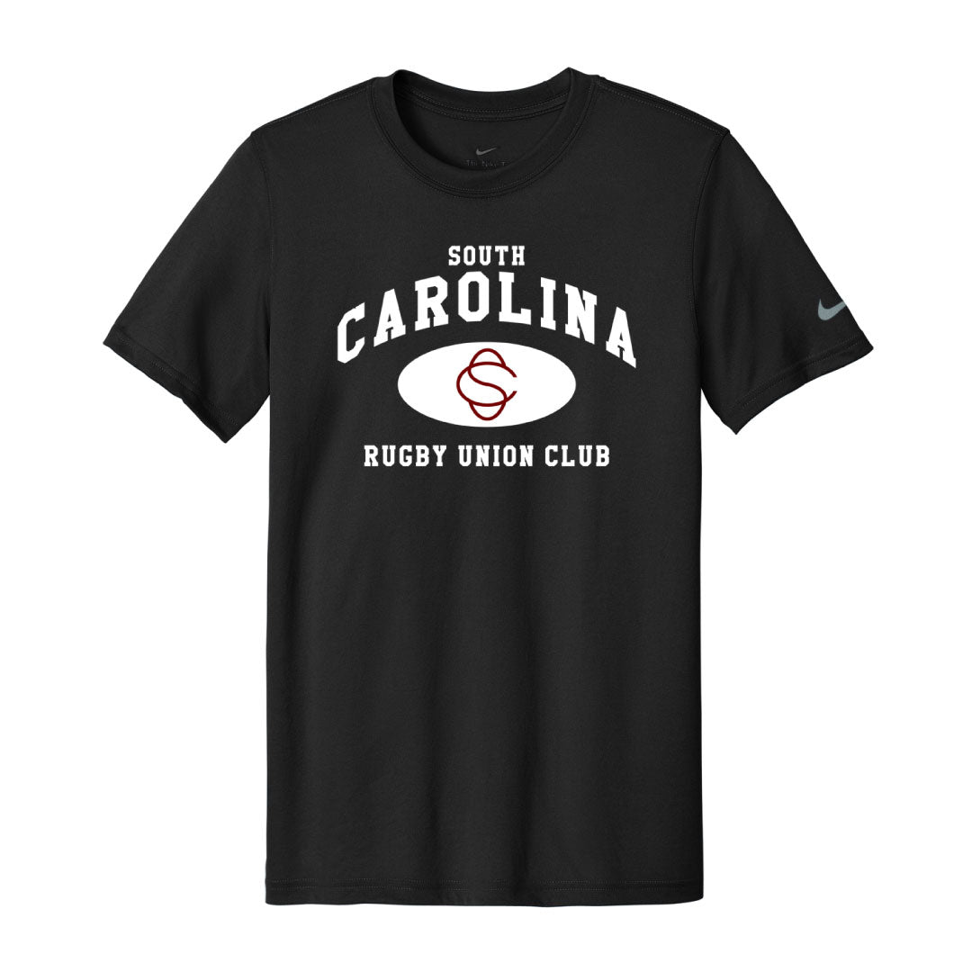 USC Rugby Union Club Nike Tee Logowear University of So. Carolina Rugby Black Mens S