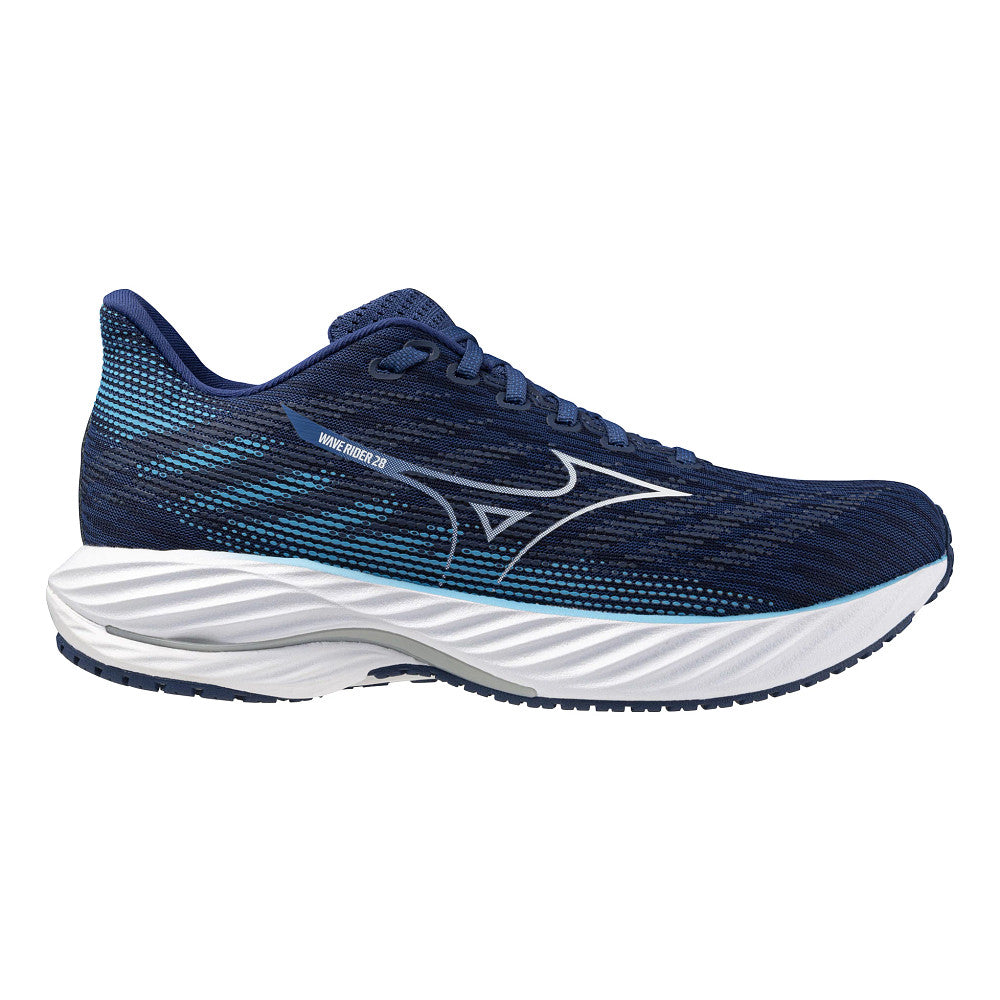 Mizuno Men's Wave Rider 28 Footwear Mizuno Estate Blue/White-5Y00 7.5 Medium-D