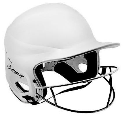 Rip-it Vision Pro Matte Softball Batting Helmet Equipment RIP-IT SPORTING GOODS Small/Medium White