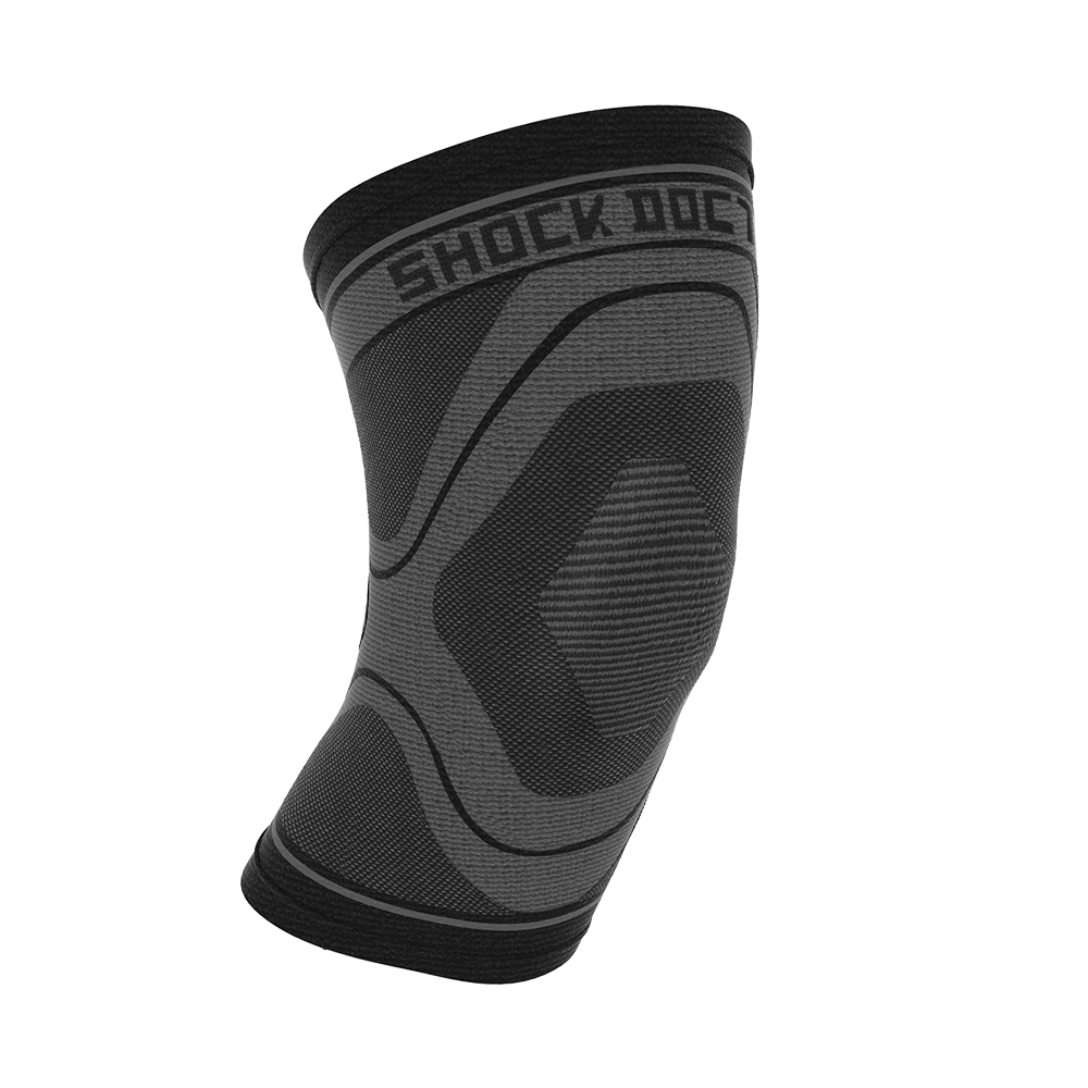 Shock Doctor Compression Knit Knee Sleeve Accessories United Sports Brands XS Grey/Black 
