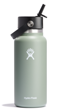 Hydro Flask 32 oz Wide Mouth with Flex Straw Cap Accessories Hydro Flask Agave  