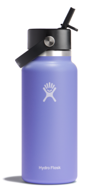 Hydro Flask 32 oz Wide Mouth with Flex Straw Cap Accessories Hydro Flask Lupine  