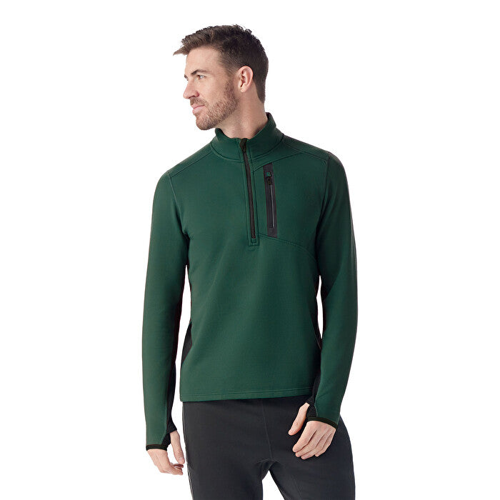 Smartwool Men's Active Fleece 1/2 Zip Apparel Smartwool Evergreen XLarge