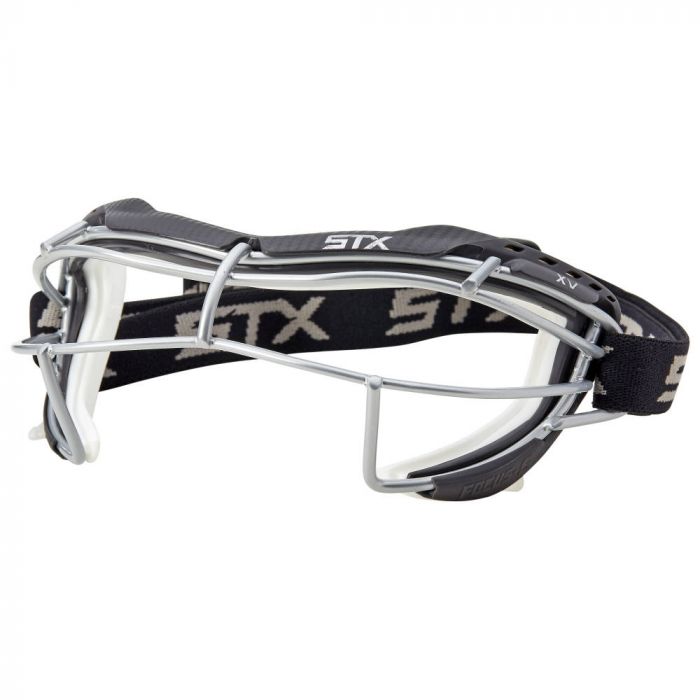 STX Women's Focus XV-S Lacrosse Goggle Equipment STX, INC Adult Graphite/White 