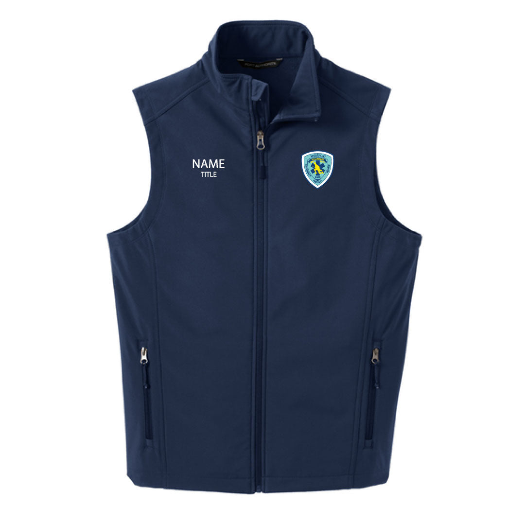 Westport Volunteer EMS Soft Shell Vest Logowear Westport EMS Mens S