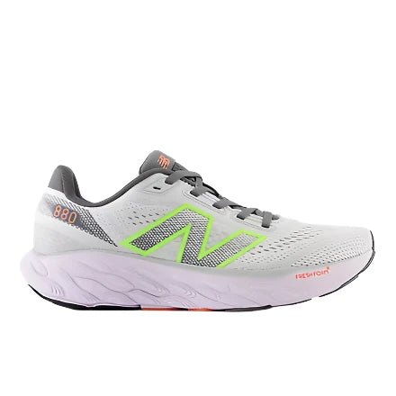 New Balance Women's Fresh Foam X 880v14 Footwear New Balance Grey Matter/Taro/Bleached Lime Glo/Gulf Red-F 6 Medium-B