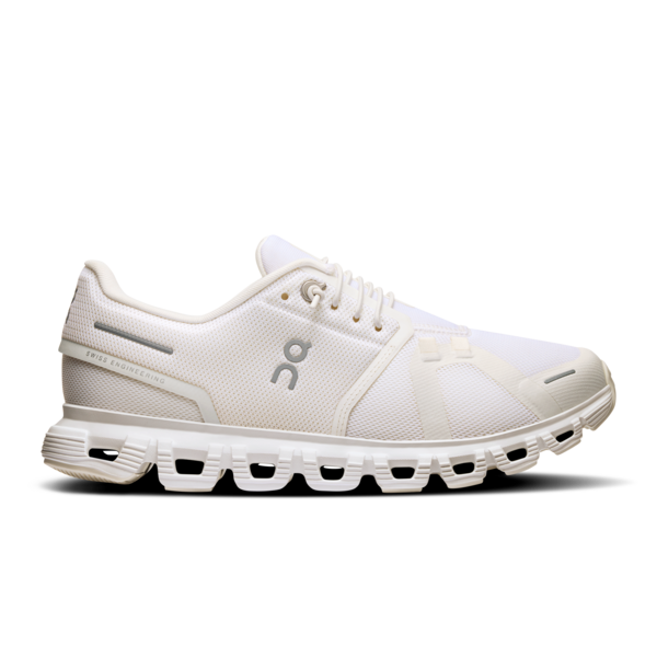 ON Women's Cloud 6 Footwear ON White/White 6