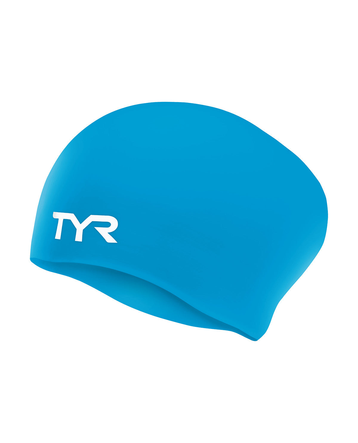 TYR Long Hair Wrinkle Free Silicone Cap Equipment TYR Blue  