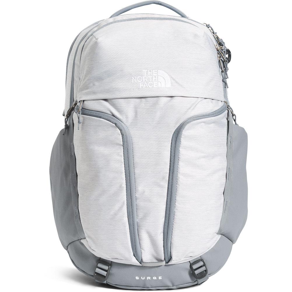 The North Face Women's Surge Backpack Accessories North Face TNF White Metallic Melange/Mid Grey-EP4  