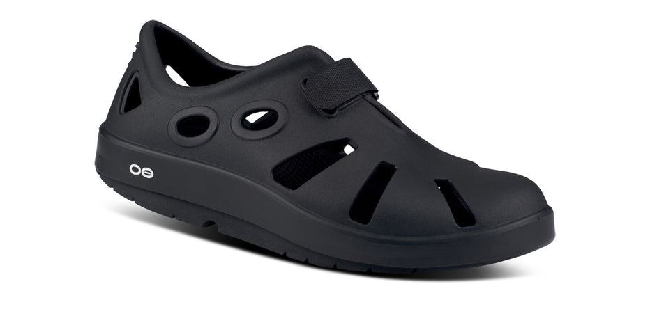 Oofos Mens Oocandoo Sandal Footwear OOFOS M5/W7 Black 