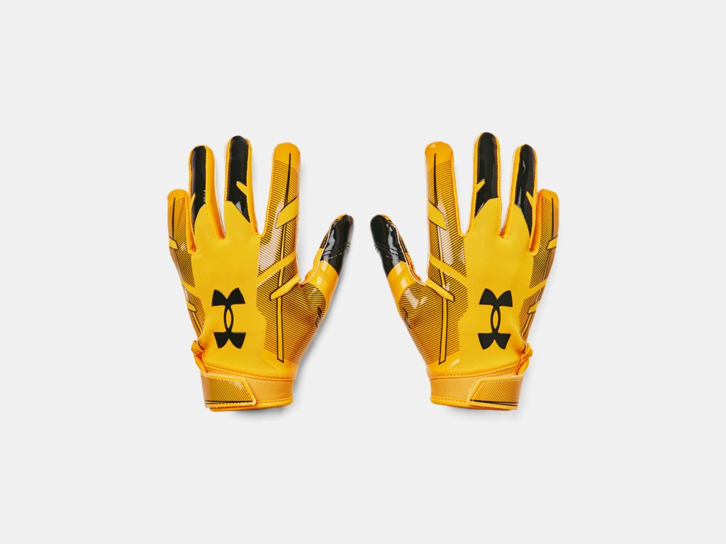 Gold under armour football gloves Clearance