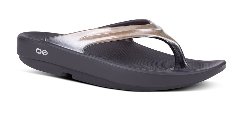 Oofos Womens Oolala Luxe Footwear OOFOS 6 Latte 