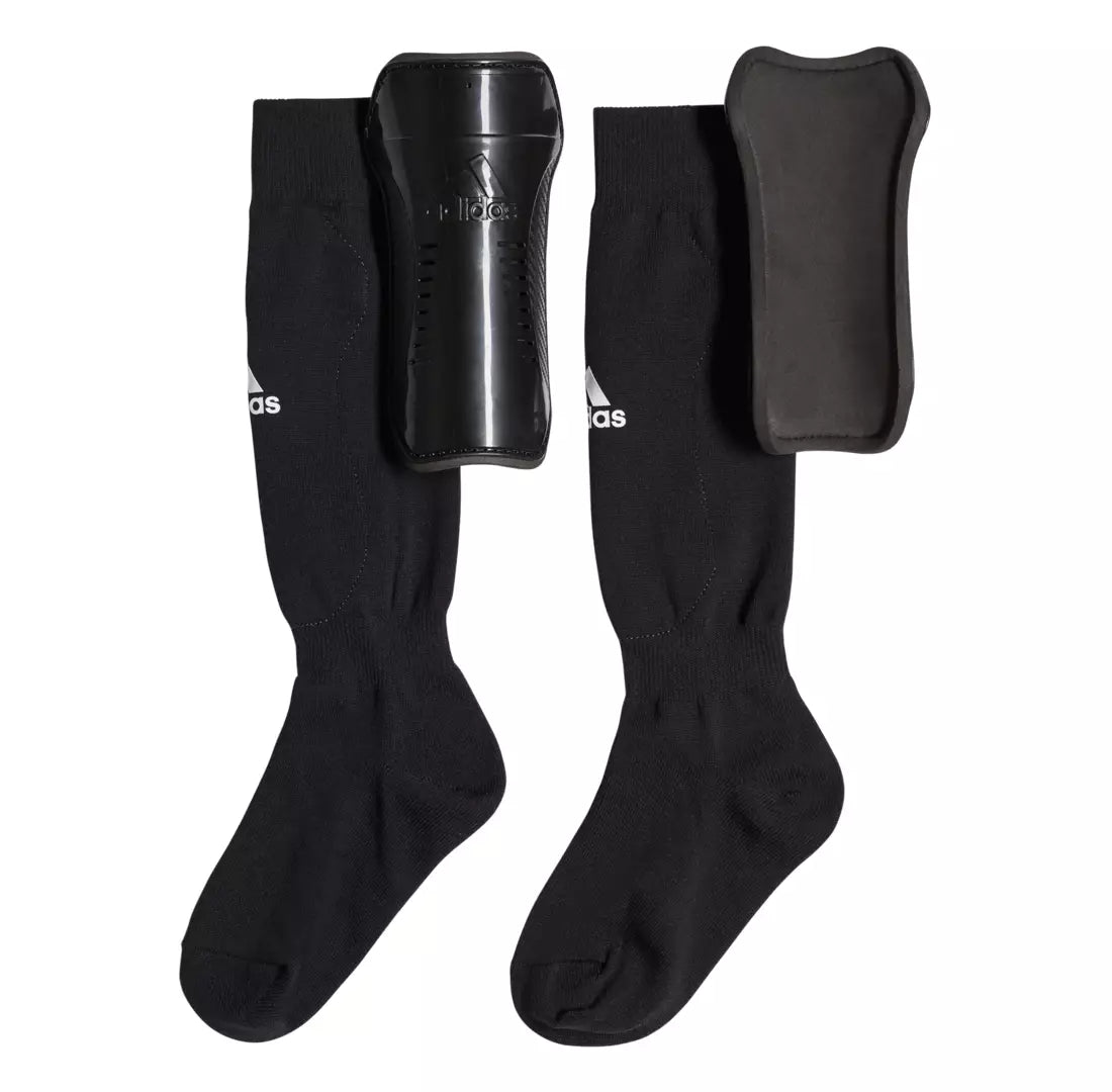 adidas Youth Sock Guard Equipment Adidas Small Black/White 