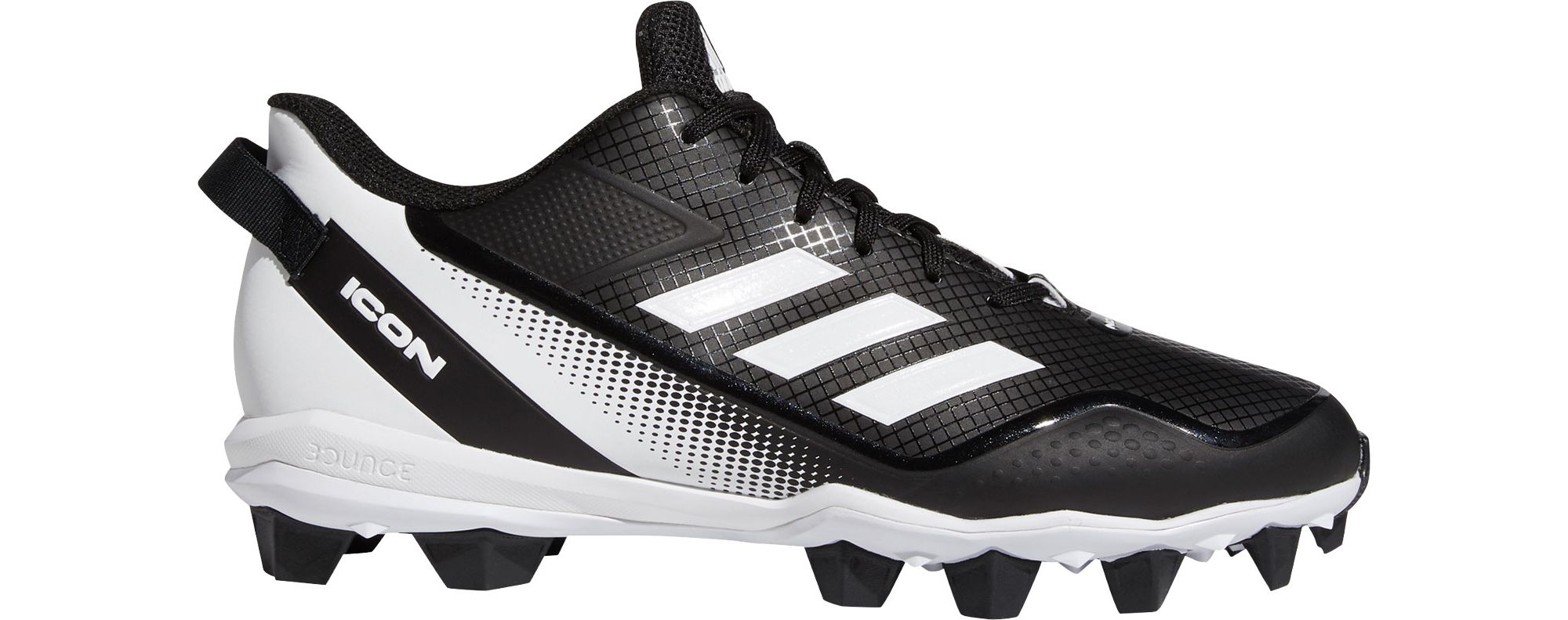 adidas Men's Icon 7 MD Baseball Cleats Footwear Adidas Core Black/Footwear White/Footwear White-S23915 6.5 