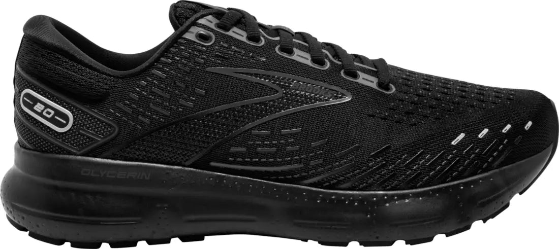 Brooks Men's Glycerin 20 Footwear Brooks Black/Black/Ebony-020 7.5 Medium-D