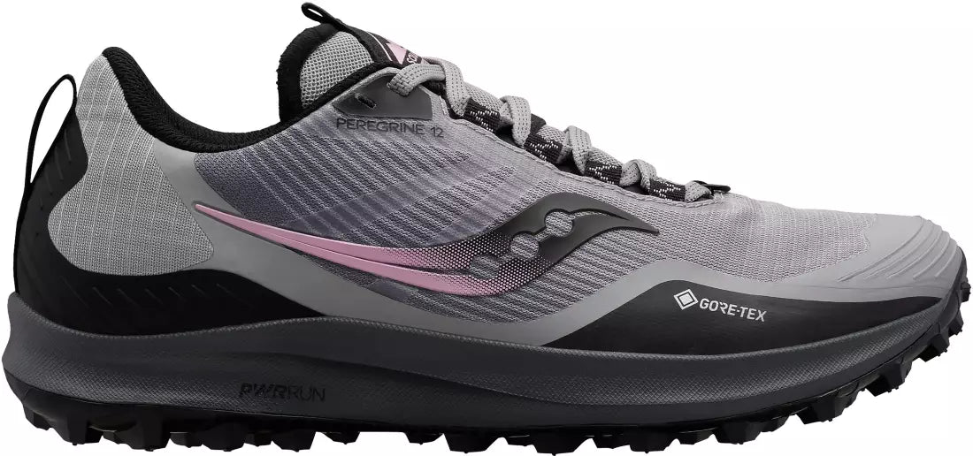 Saucony Women's Peregrine 12 GTX Trail Footwear Saucony 6.5 Alloy/Quartz-15 