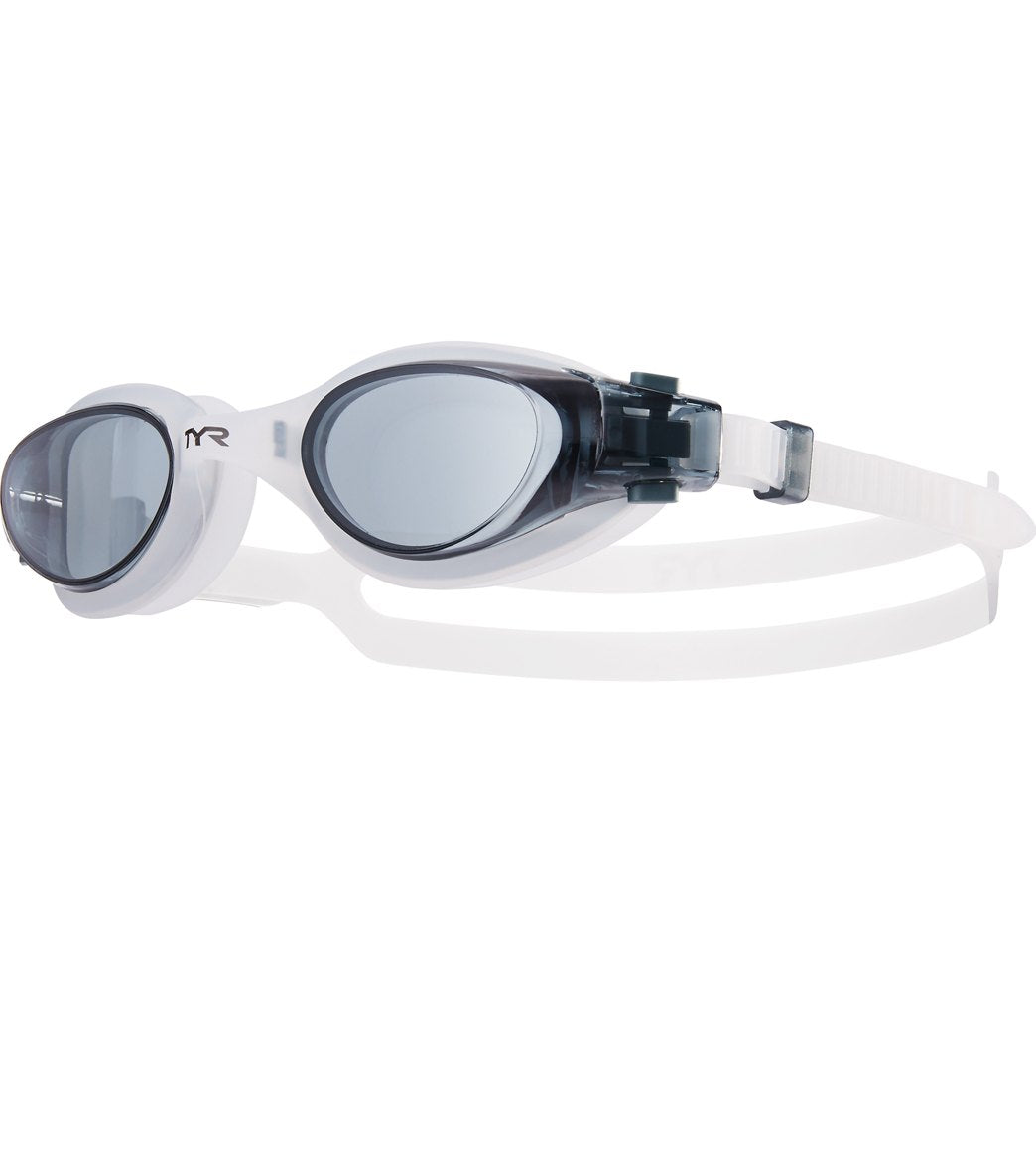 TYR VESI Adult Goggles Equipment TYR Smoke/White  